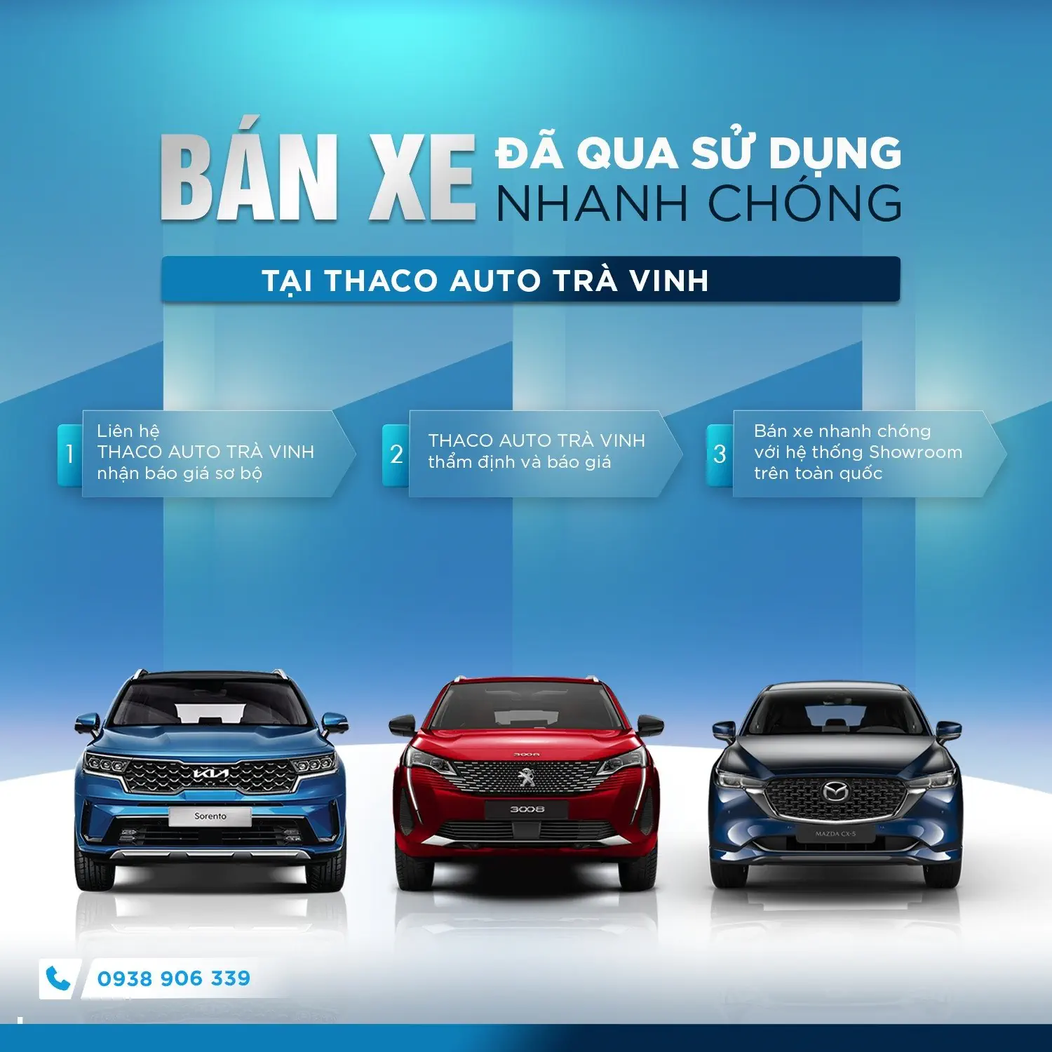 Bán xe đã qua sử dụng nhanh chóng tại THACO AUTO Trà Vinh